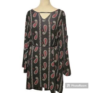 NWT Charlotte Russe Paisley Dress Women's Size Large